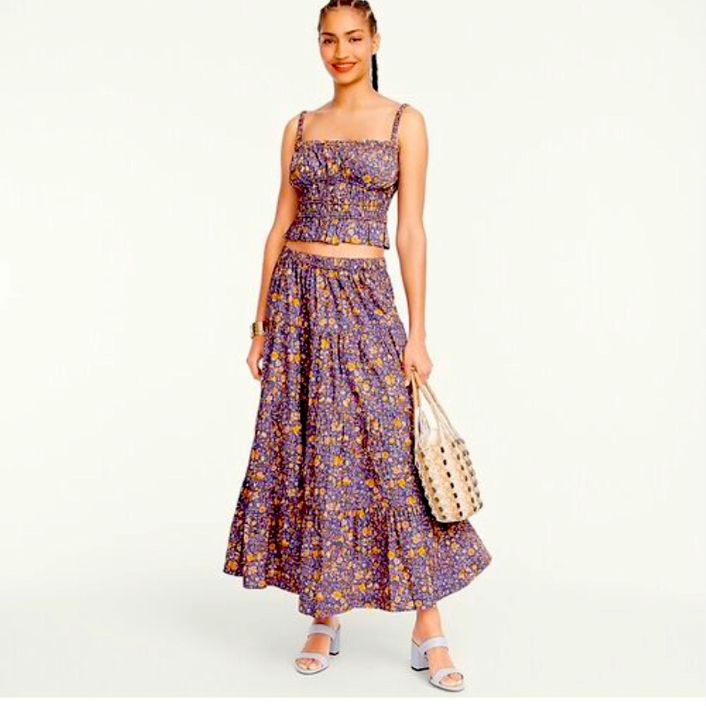 Jcrew matching set cami and skirt - size XS - skirt is new with tags!